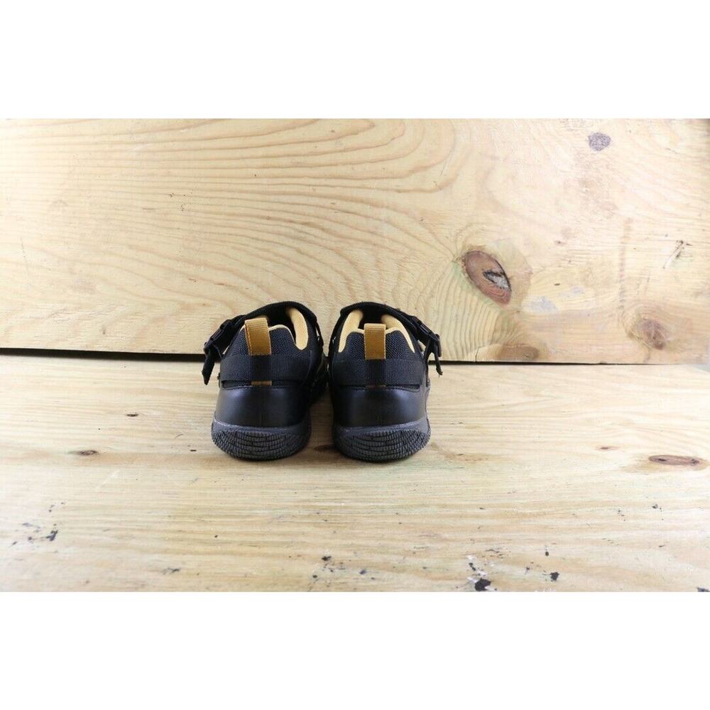 Hybrid Green Label Shoes Mens Sz 12 Rowan Black Gold Leather Sneakers - Picture 4 of 10